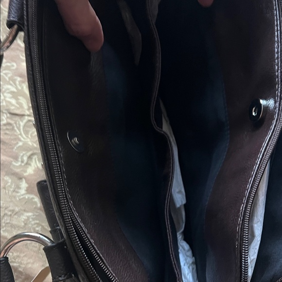 Naturalizer Dark Brown Leather Shoulder Bag - Picture 5 of 9